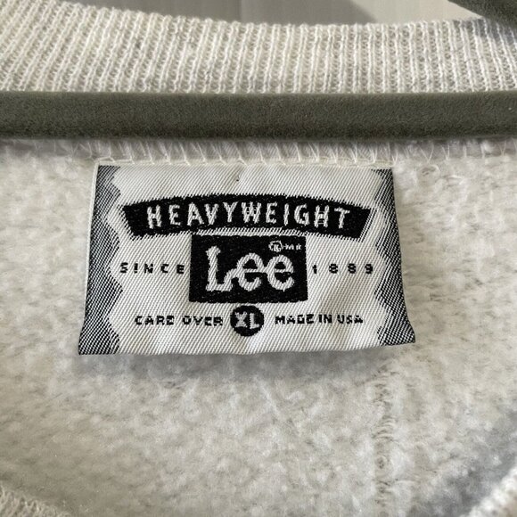 VTG Lee “Construction Workers Do It All”Heavyweight Gray Sweater Pullover XL USA - Picture 7 of 13